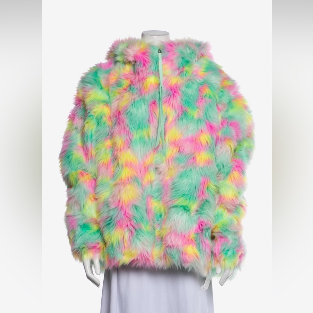 Ugg multi colour faux fur zip up jacket